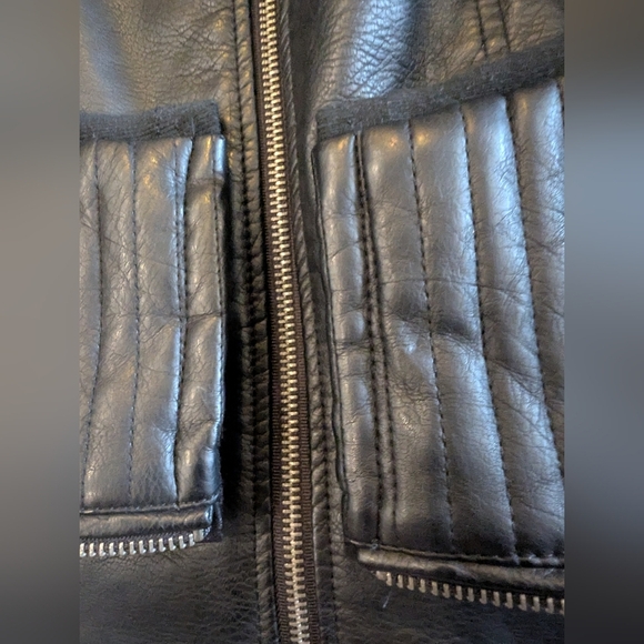 Torrid Vegan Leather Collarless Moto Jacket Plus Size 1x - Picture 12 of 16